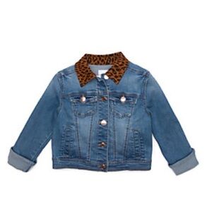 Celebrity Pink Cheetah Denim Jacket NWT